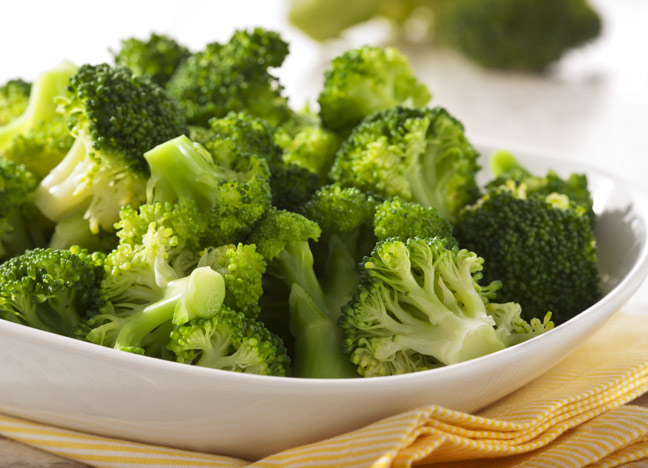 steamed broccoli