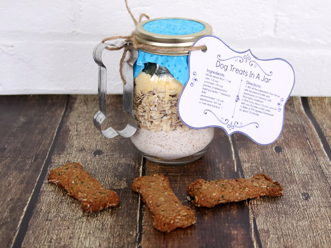 dog treats in a jar step d