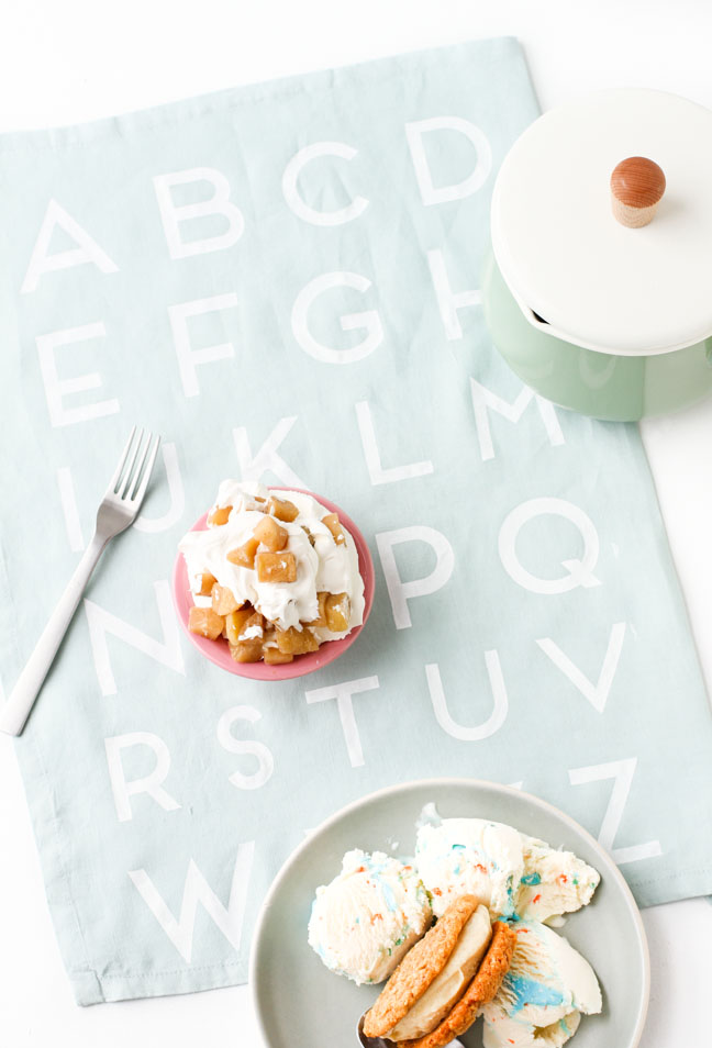 DIY // how to make alphabet tea towels