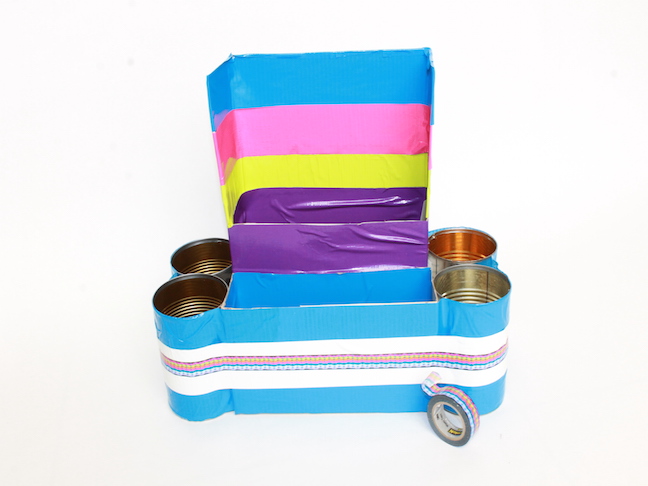 DIY Homework Station: duct tape, washi tape