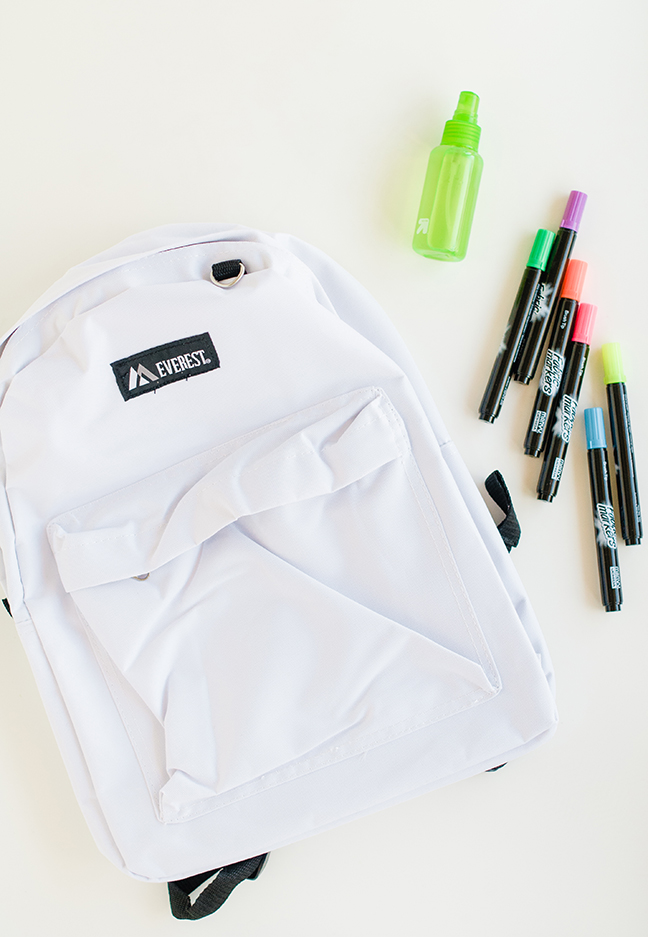 DIY Watercolor Backpack