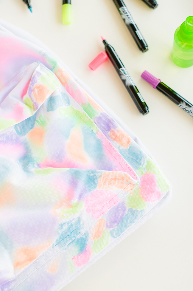 DIY Watercolor Backpack