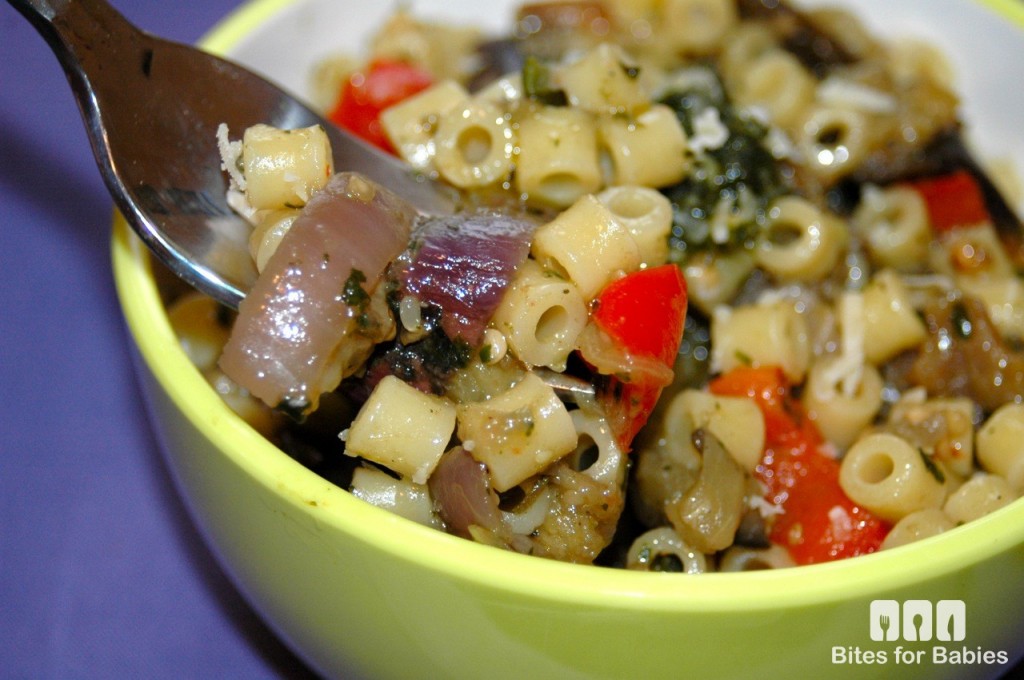 Roasted Veggie Pesto Pasta