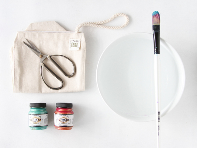 Supplies // DIY Watercolor Lunch Bags