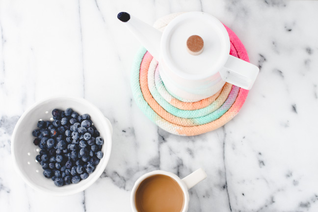 Dip Dyed Trivet DIY