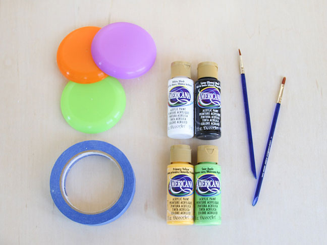 Supplies for DIY Mini Frisbees