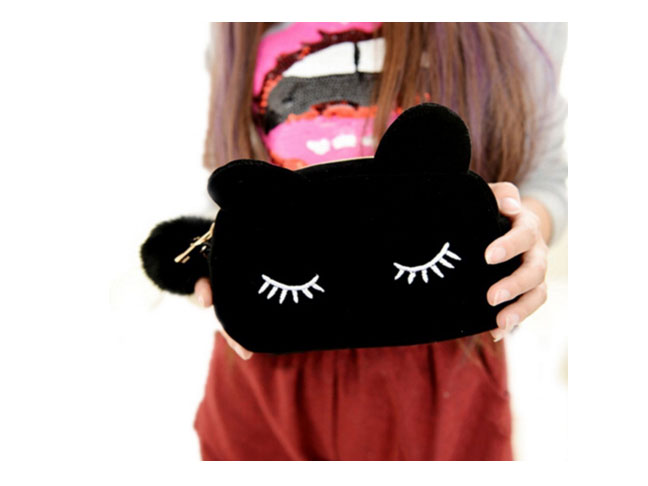 Cute Cartoon Cat Cosmetic Makeup/Pencil Pouch