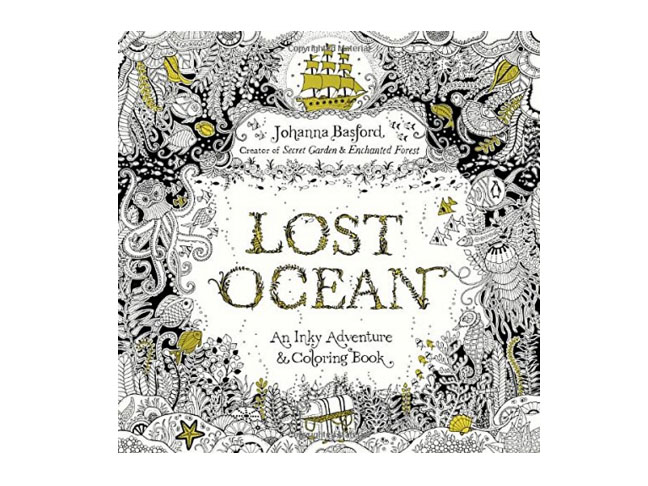 Lost Ocean: An Inky Adventure and Coloring Book for Adults