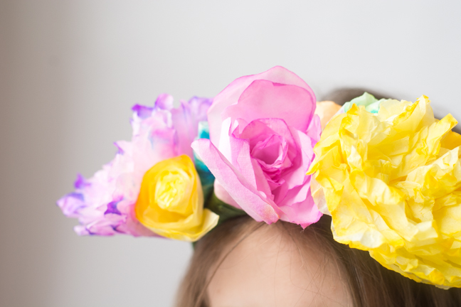 paper flower crown