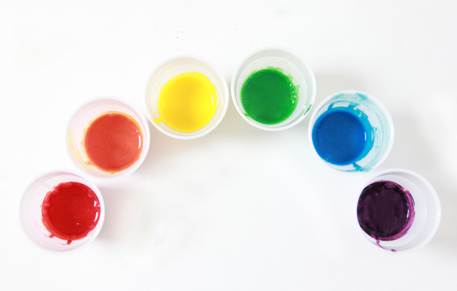 edible rainbow paint