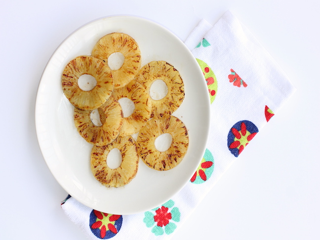 roasted pineapple rings