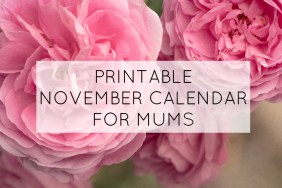 November printable calendar for mums