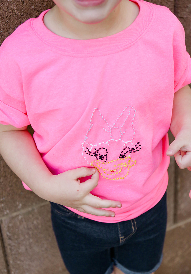 Embroidered Daisy Duck Tee