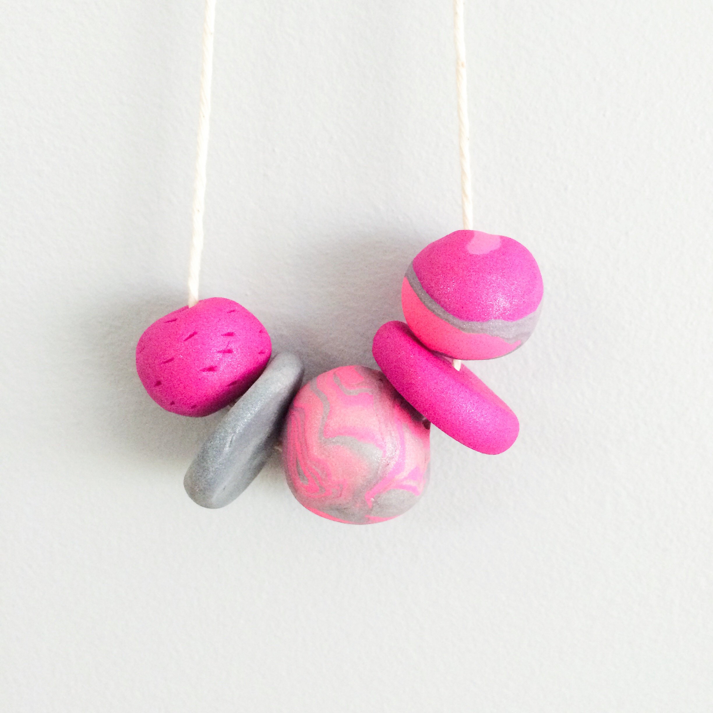 DIY Clay Bead Necklaces