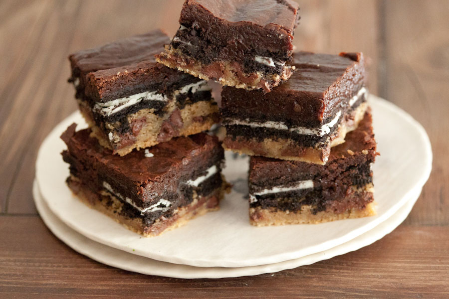 slutty brownies on plate