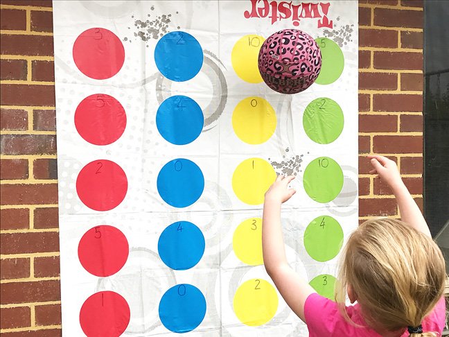 Math fact fun with Twister