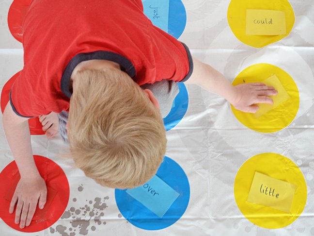 Play Spelling Twister! Make learning spelling words fun with Twister