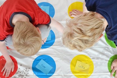 Play Spelling Twister! Make learning spelling words fun with Twister