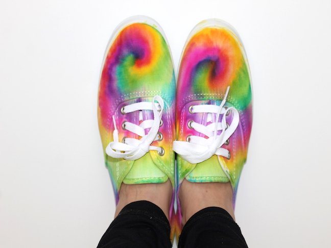 final 4 Tie Dye Sharpie Sneaker Project