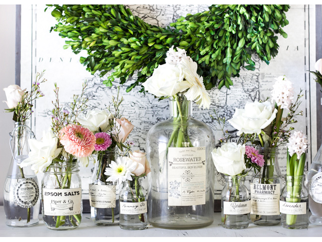 Decorating with apothecary jars