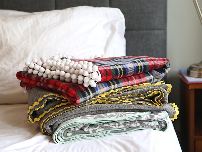 DIY throw blankets