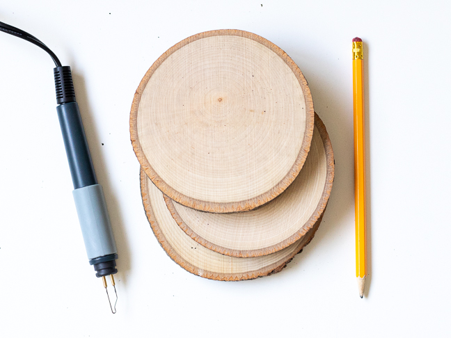 Make Double-Duty Wood Burned Place Cards to Gift as Coasters