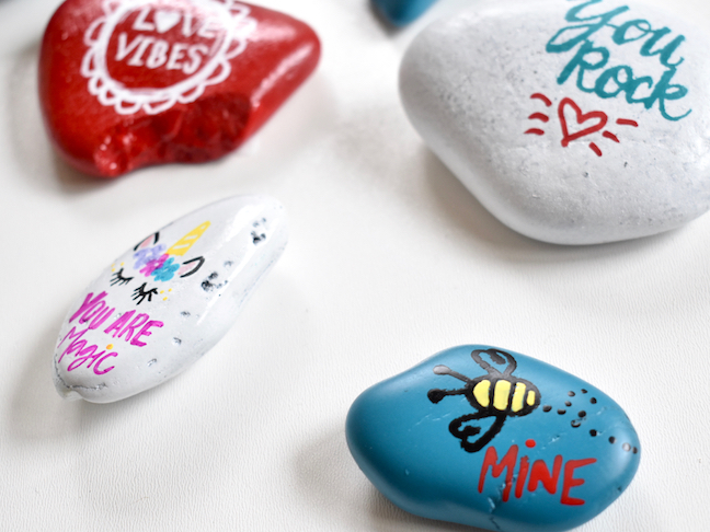 Say I Love You With DIY Valentine’s Day Rocks