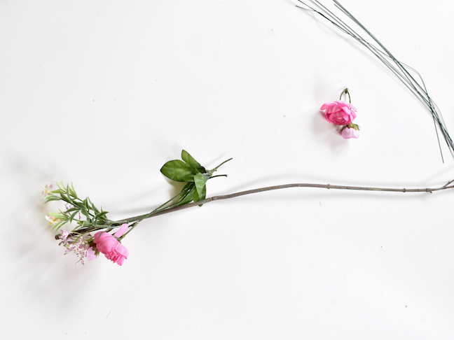 Welcome Spring With A DIY Flower Garland With Lights