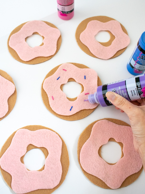 Celebrate Birthdays with a Homemade Donut Garland Using Felt