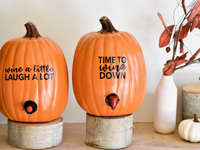 This Fall’s Must-Have Bar Accessory: A DIY Pumpkin Wine Dispenser