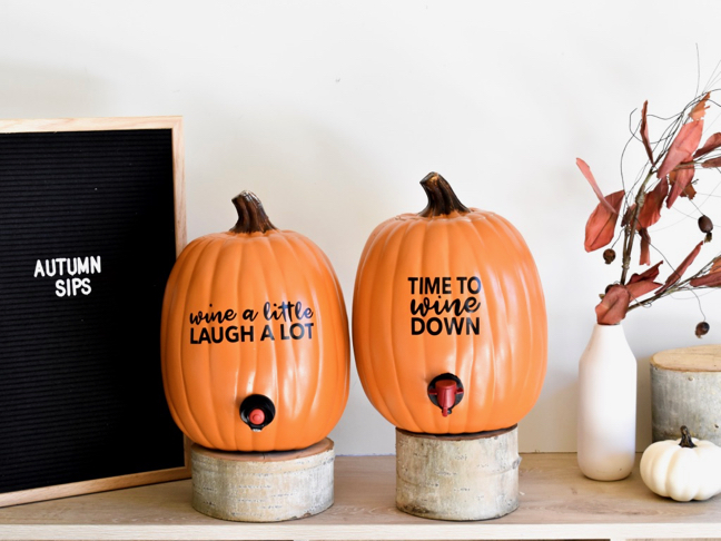 This Fall’s Must-Have Bar Accessory: A DIY Pumpkin Wine Dispenser