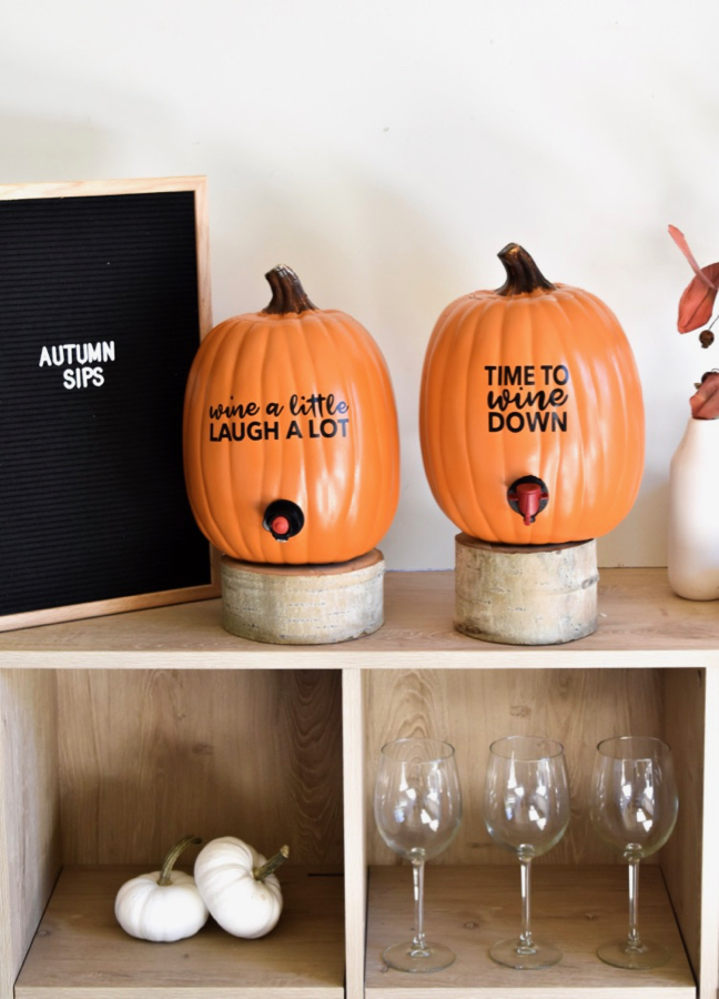 This Fall’s Must-Have Bar Accessory: A DIY Pumpkin Wine Dispenser