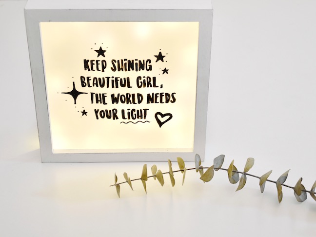 Recycle Christmas Lights To Make This Adorable DIY Lightbox