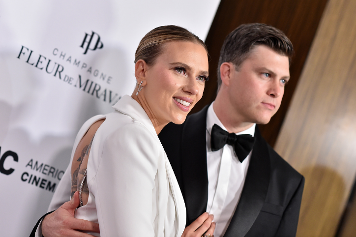 Scarlett Johansson and Colin Jost