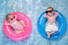 babies keeping cool during summer