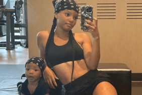 Halle Bailey with son Halo