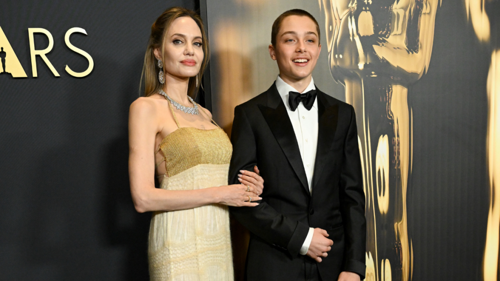 Angelina Jolie Brand Pitt son Knox Jolie-Pitt 2024 Governor's Awards