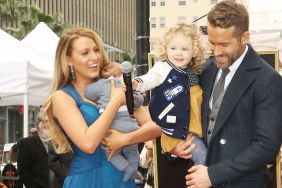 Ryan Reynolds and Blake Lively with their, children attend the ceremony honoring actor Ryan Reynolds with a Star on The Hollywood Walk of Fame held on December 15, 2016 in Hollywood, California.