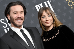 Tom Pelphrey and Kaley Cuoco attend the 28th Annual Critics Choice Awards at Fairmont Century Plaza on January 15, 2023 in Los Angeles, California.