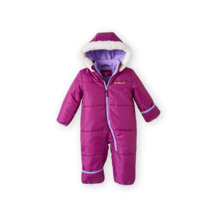 Pink Platinum Baby Girls' One-Piece Puffer Winter Snowsuit