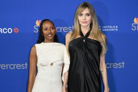 Zahara Marley Jolie and Angelina Jolie at the Palm Springs International Film Festival Film Awards 2025 at Palm Springs Convention Center on January 03, 2025 in Palm Springs, California.