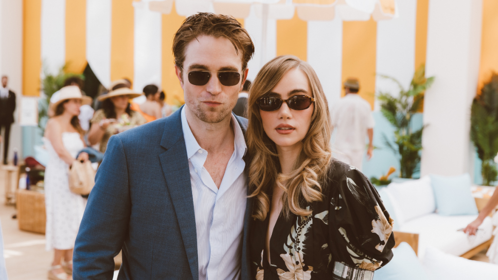 Robert Pattinson, Suki Waterhouse at Veuve Clicquot Polo Classic at Will Rogers State Historic Park on October 05, 2024 in Pacific Palisades, California.