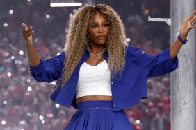 Serena Williams performs during the Apple Music Super Bowl LIX Halftime Show at Caesars Superdome on February 09, 2025 in New Orleans, Louisiana.