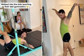 dad daughters gymnastics video
