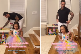 father embrace girl dad