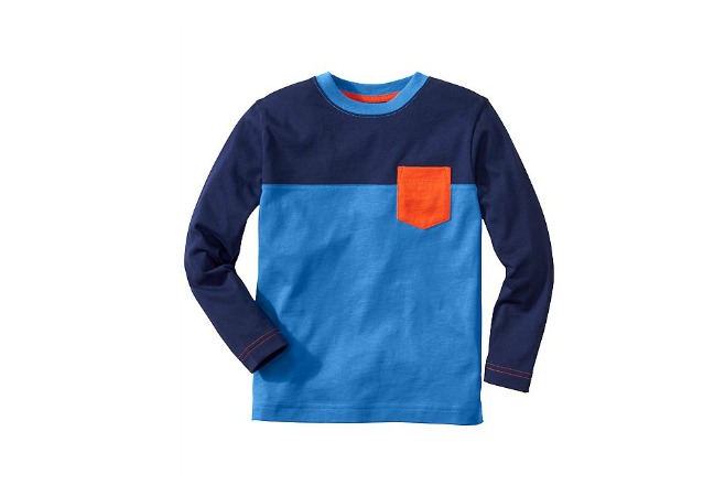 Colorblocked Long Sleeve Tees