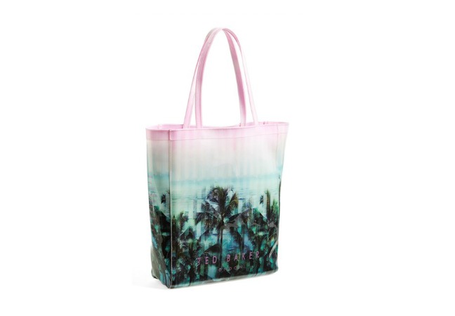 Palm Tree Print Tote