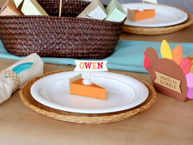 Pumpkin Pie Placecard