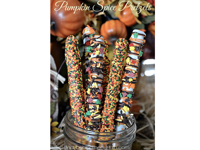 Pumpkin Spice Pretzels