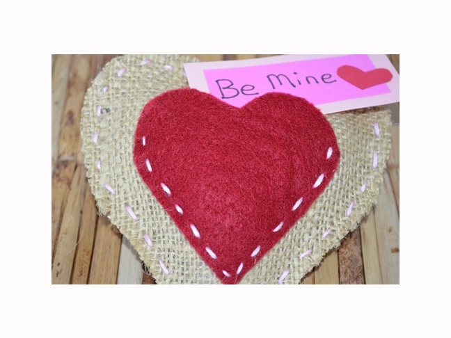 Stitched Heart Pillow